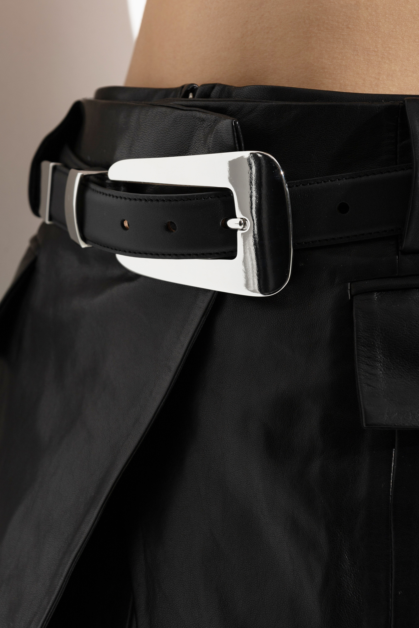riu rちゃん2way fake leather wide belt ブラック riu rちゃん2way fake leather wide belt ブラック